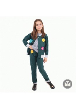 Timbo утепленный спортивный костюм для девочки Цветок K027296